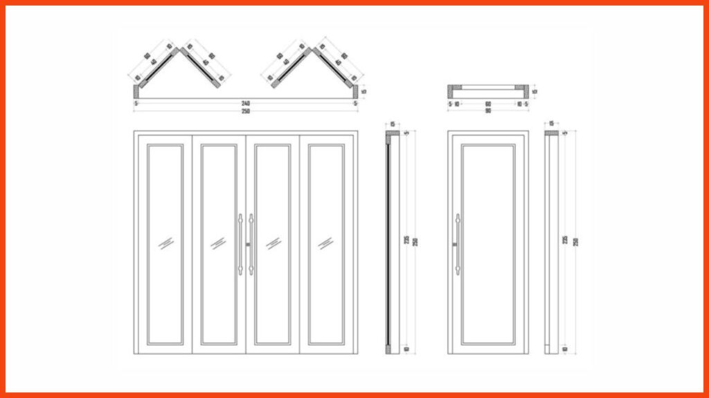 saiz pintu lipat dapur