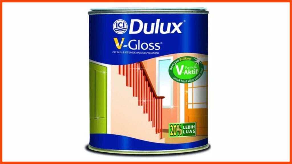 harga cat kayu terkini dulux v-gloss