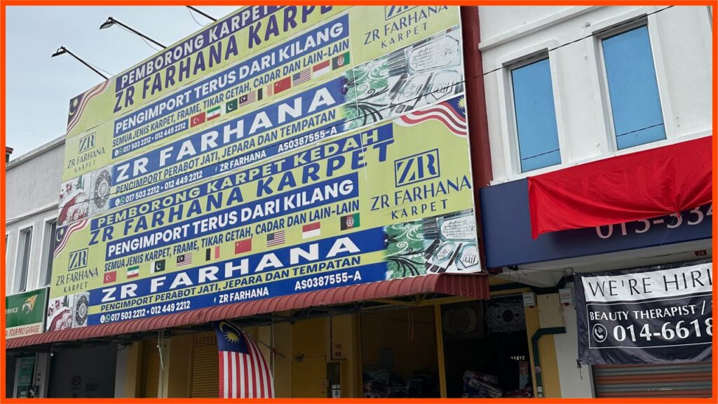 kedai perabot jitra zr farhana karpet dan perabut