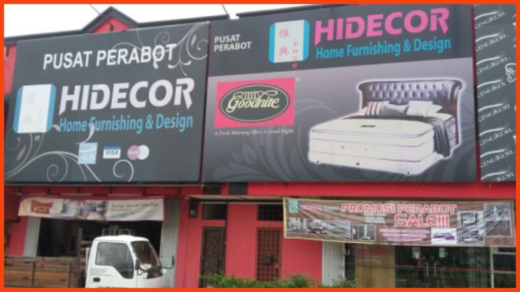 kedai perabot pasir gudang hidecor