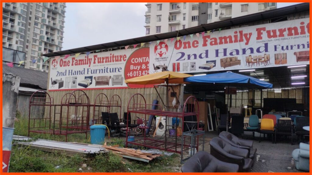 kedai perabot puchong one family 2nd hand furniture