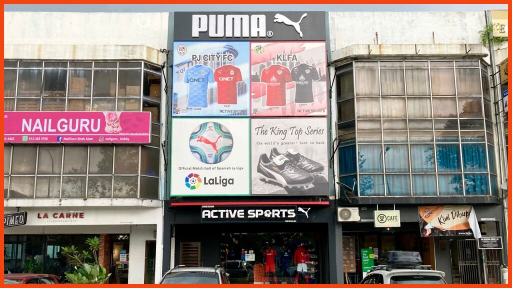 kedai kasut bola active sports centre