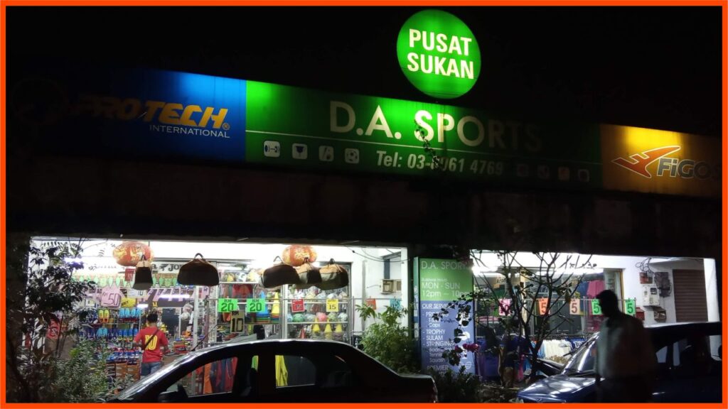 kedai kasut sukan d. a. sports