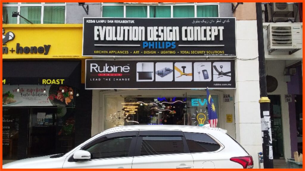 kedai lampu kuantan evolution design concept