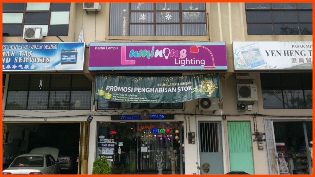 kedai lampu kuantan luminous lighting