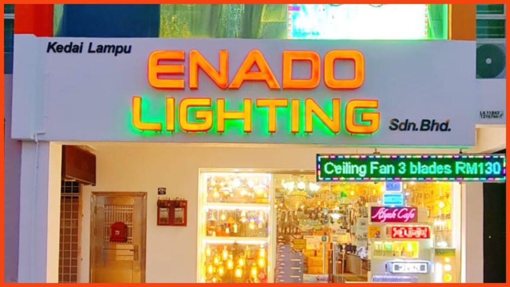 kedai lampu melaka enado lighting sdn bhd