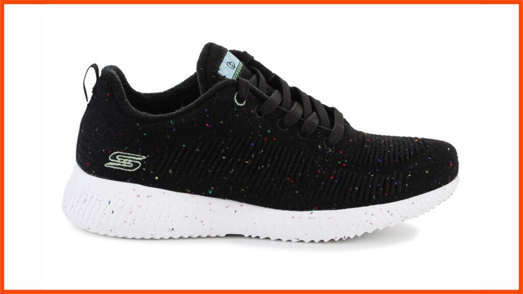 skechers women bobs sport squad shoes - 117282-blk