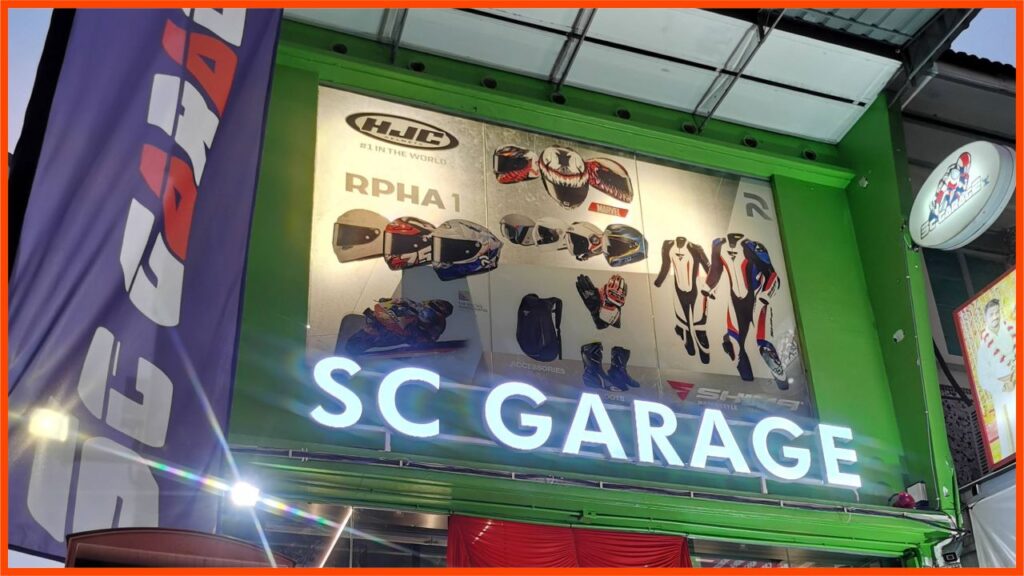 kedai helmet penang sc garage