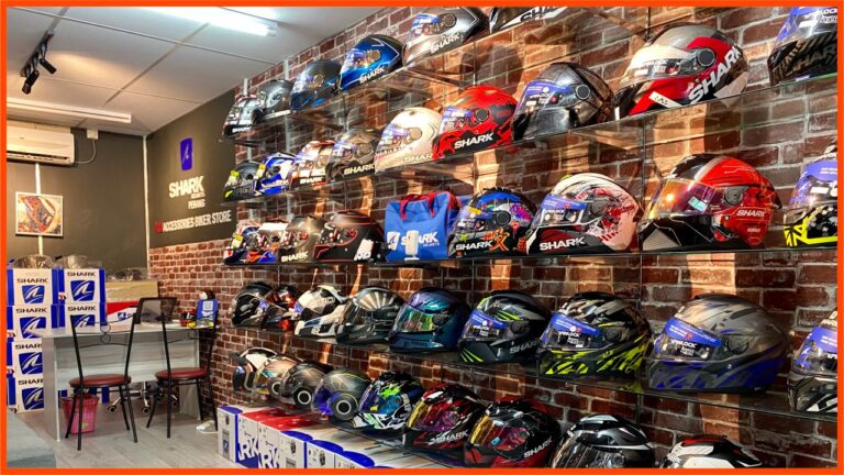 kedai helmet penang xib accessories biker store-shark helmets penang