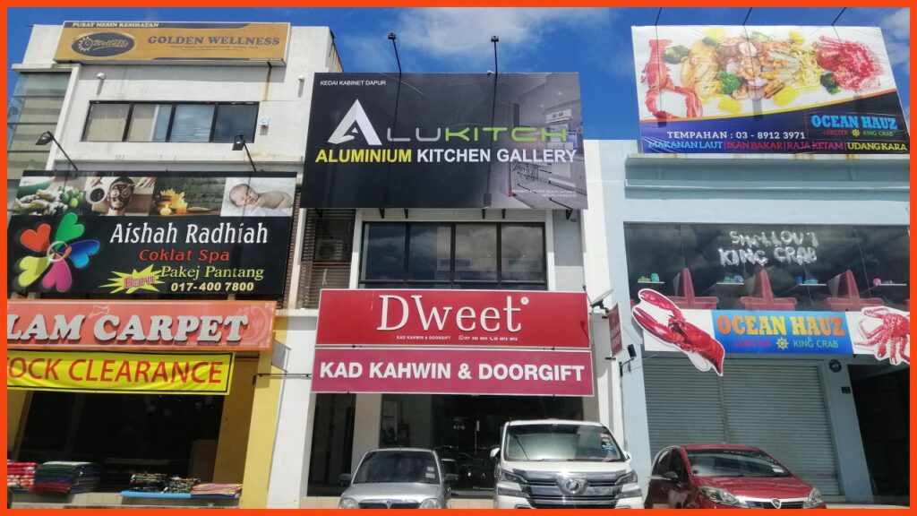 kedai kabinet dapur bangi alukitch aluminium kitchen cabinet