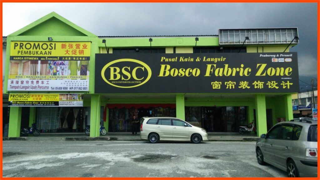 kedai kain taiping bosco fabric zone