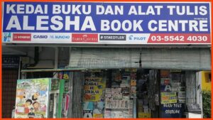 kedai buku dan alat tulis alesha book centre